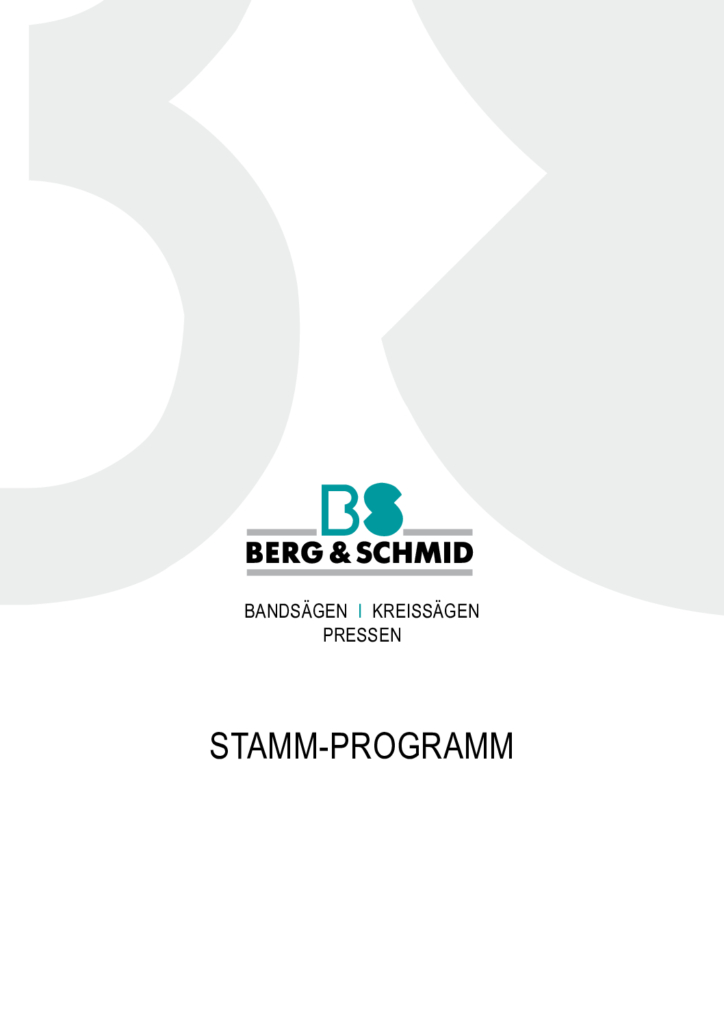 BERG & SCHMID Stamm Programm 2025