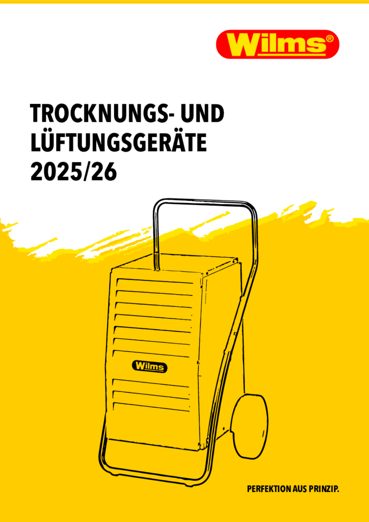 Wilms Katalog Trocknungs- & Lüftungsgeräte 2025/26