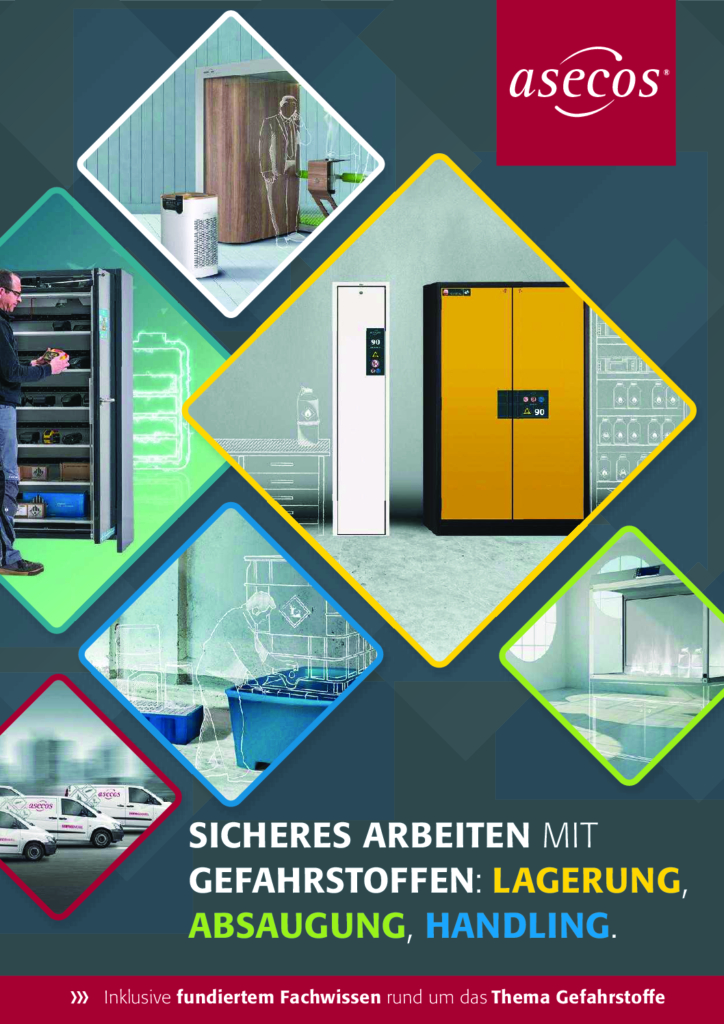 asecos Hauptkatalog – Sicheres Arbeiten mit Gefahrstoffen